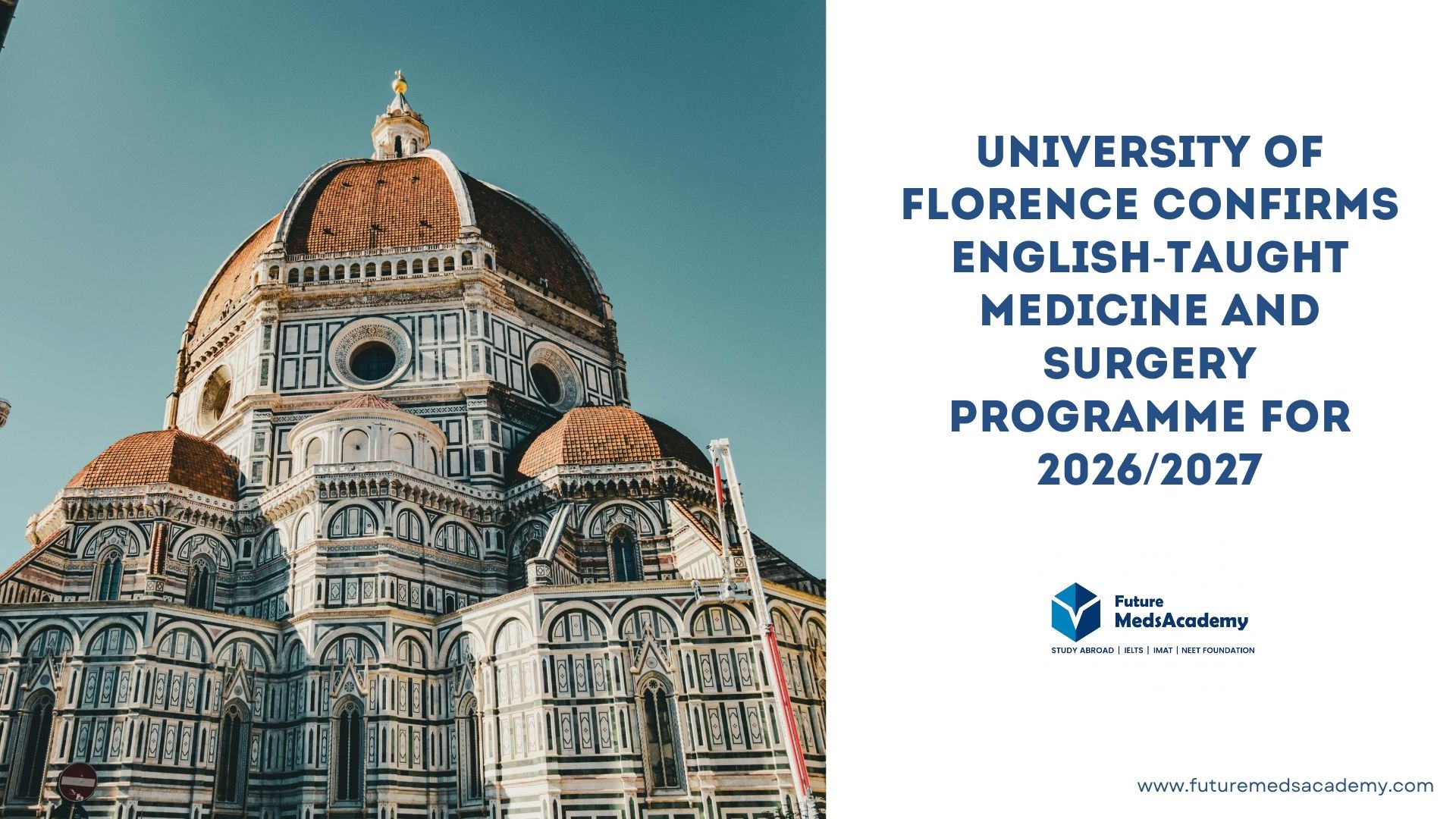 University of Florence Confirms English-Taught Medicine and Surgery Programme for 2026/2027